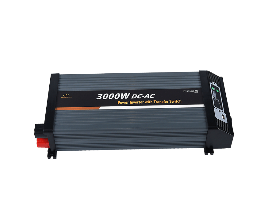 3000W Pure inverter med overføring (flyttbar skjerm)