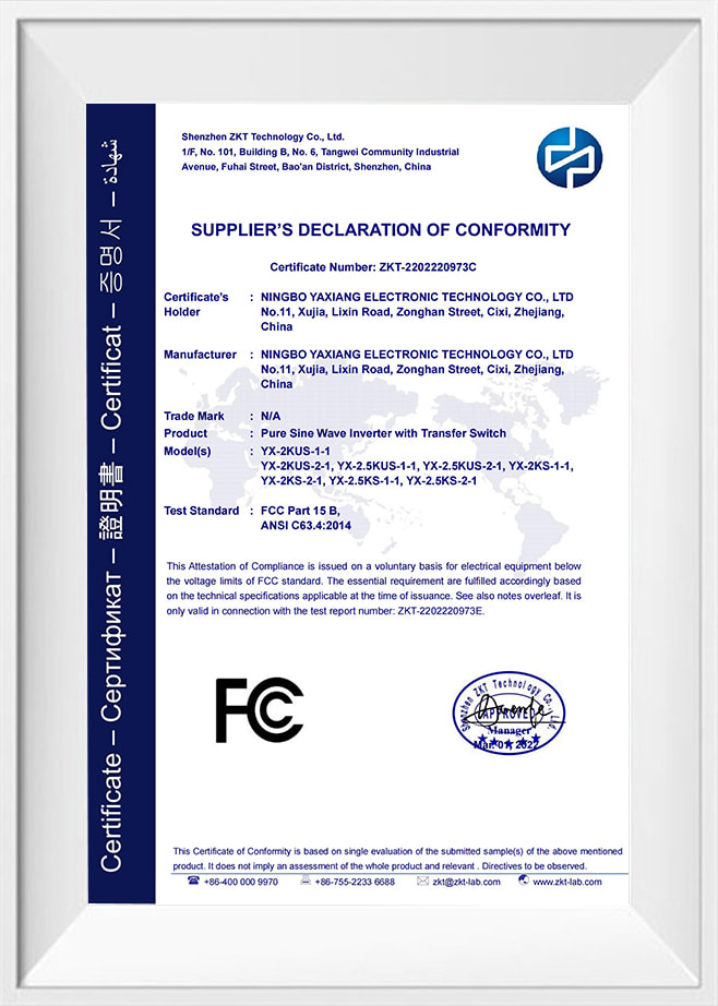 YX-2KUS-1-1-FCC_Testsertifikat